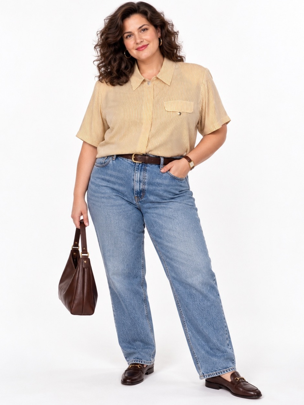 Vintage 90s TESS 100% Silk Shirt 1X NWT Plus Size Quiet Luxury